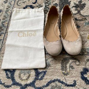 Chloe Lauren Scalloped Flat Size 35